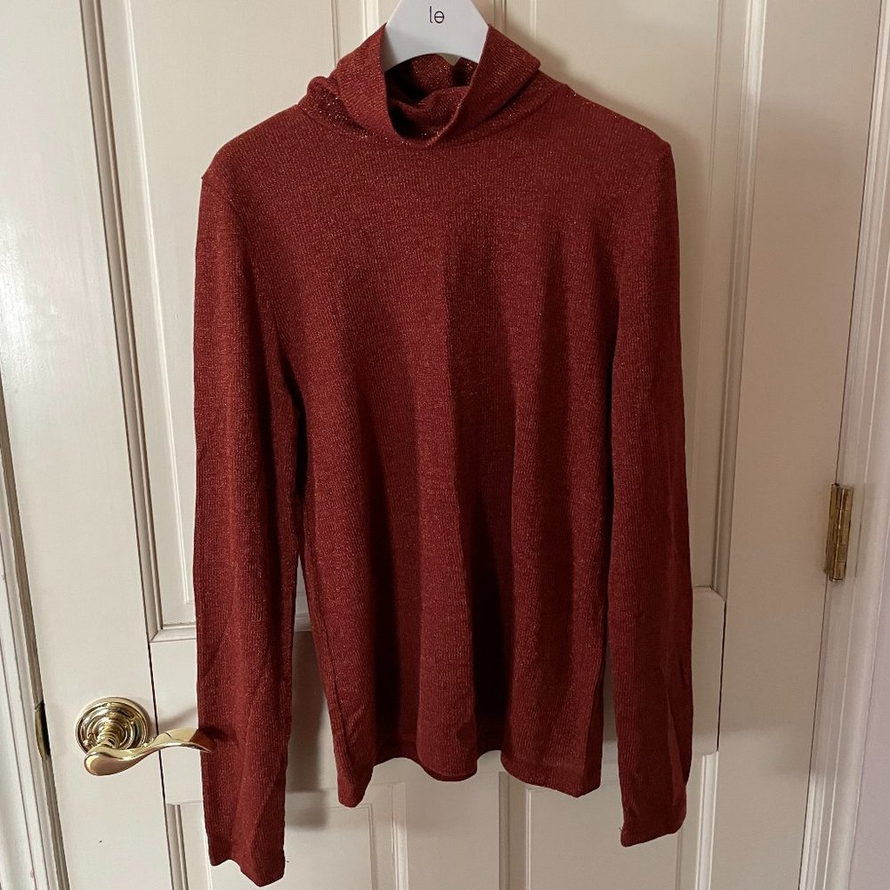 NWOT Madewell Night Sparkle Turtleneck Sz M